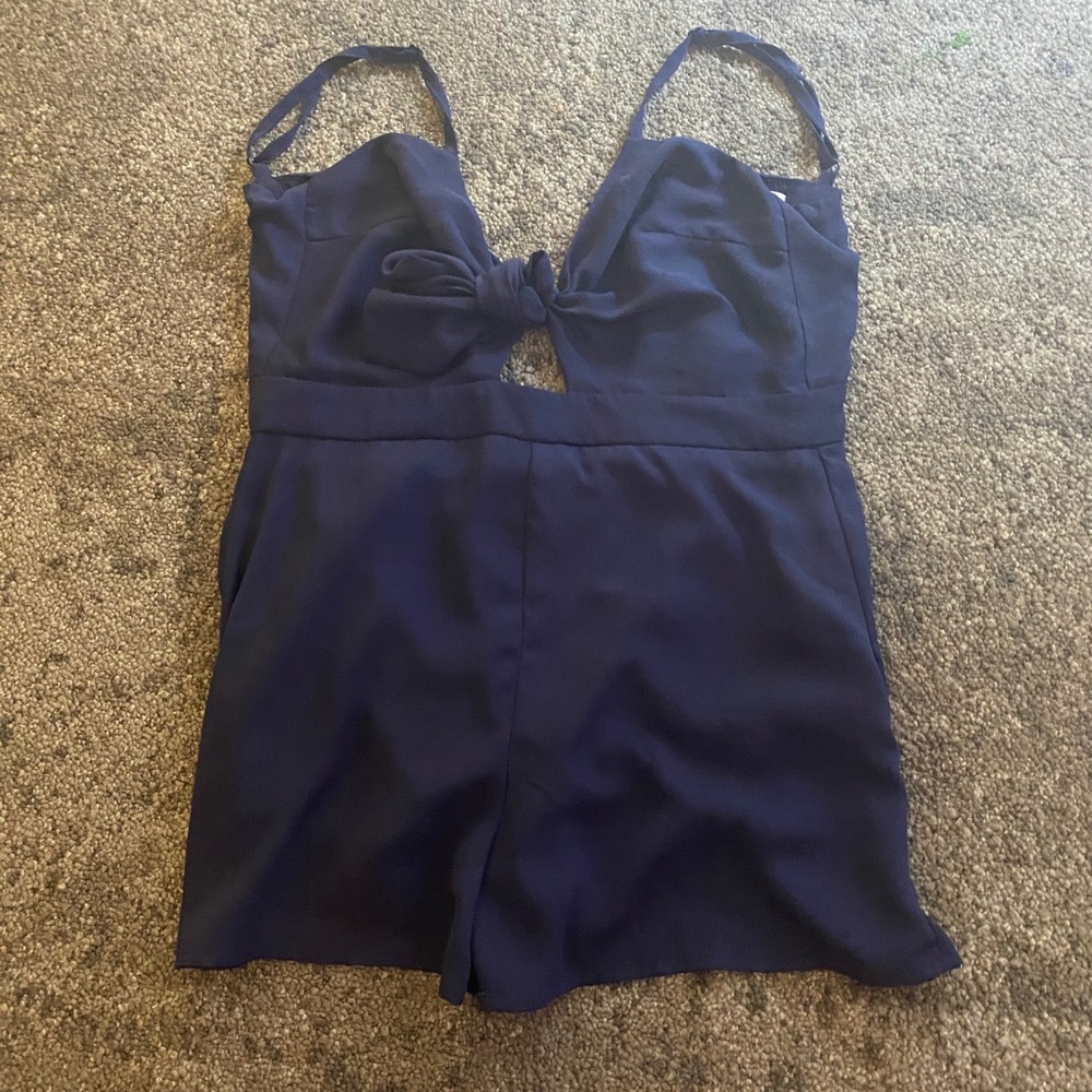 Blue wild honey romper